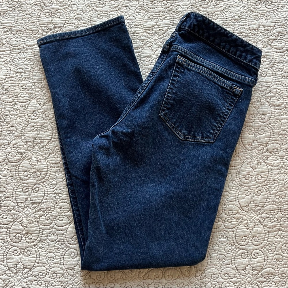 EDDIE BAUER Classic Slim Straight Dark Wash Denim Jeans in Size 10S